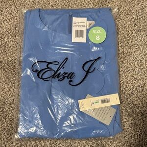 NWT Blue Scalloped Dress